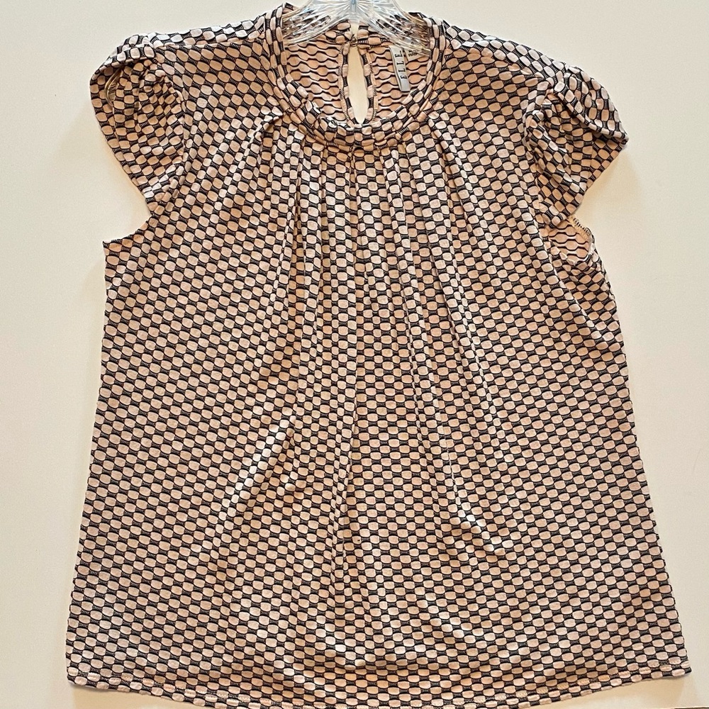 Elle Women’s High Neck Textured Blouse